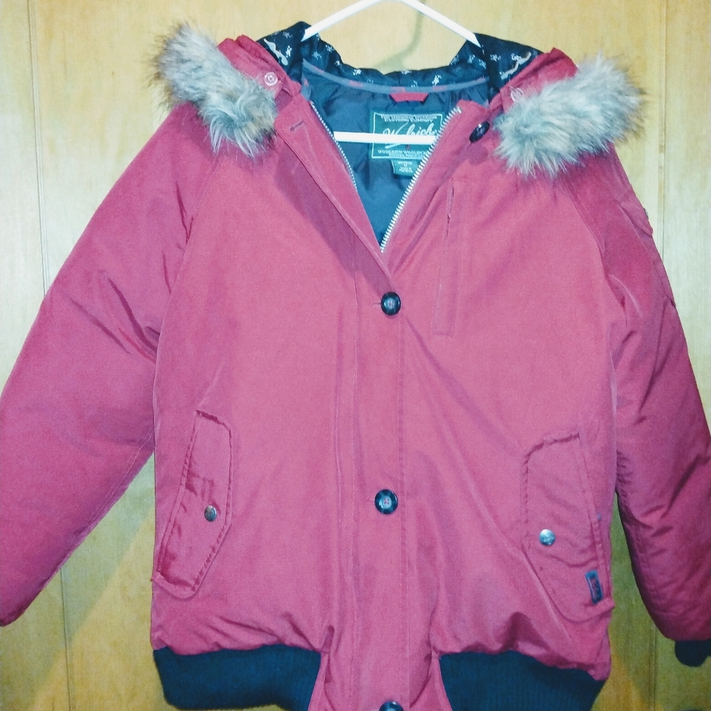 Ladies Woolrich down filled winter coat.